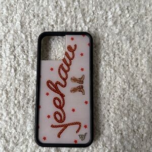 Wildflower Yeehaw IPhone 12 Pro MaxWestern-Themed Phone Case - Black and Red